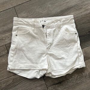 Women's White Denim Shorts